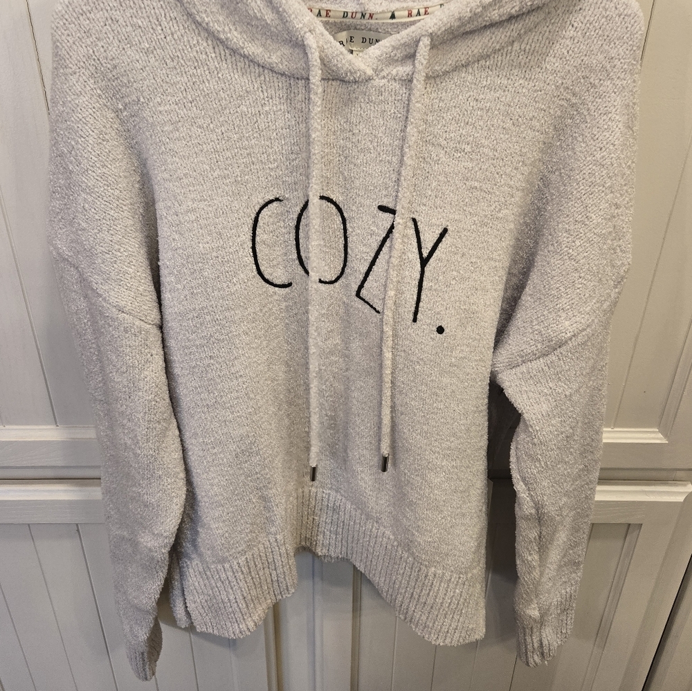 Rae Dunn, "cozy" sweatshirt